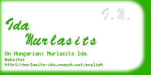 ida murlasits business card